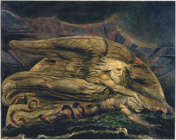 Elohim Creating Adam by William Blake