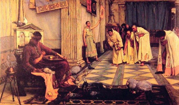 The Favourites of the Emperor Honorious by John William Waterhouse