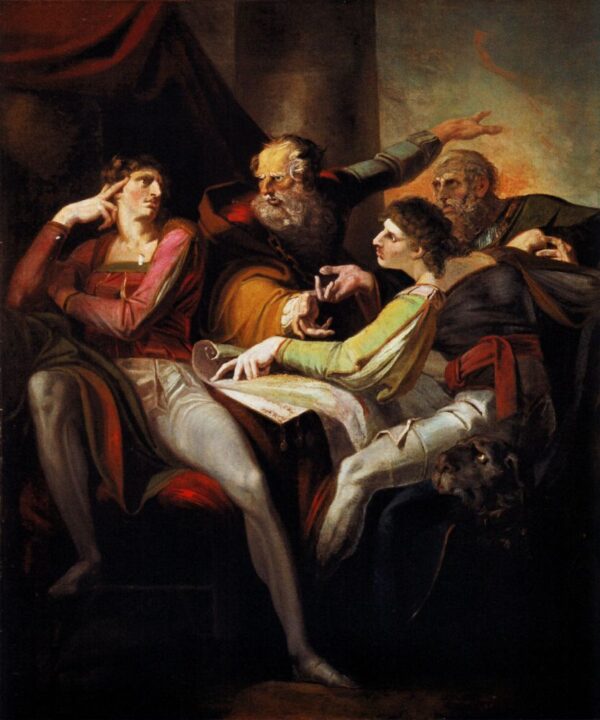 Hotspur, Glendower, Mortimer and Worcester Disputing the Division of England by Henry Fuseli