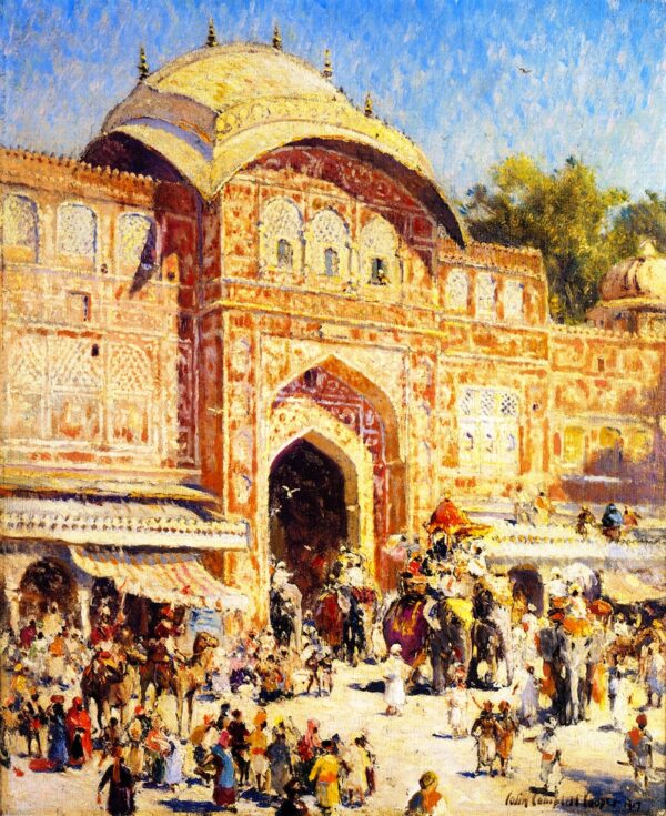 Entrance to the Maharajas Palace by Colin Campbell Cooper