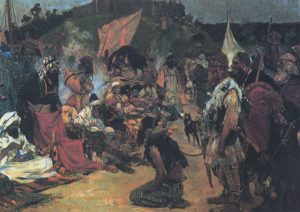 Slave Trade in Early Medieval Eastern Europe by Sergey Ivanov - hand-painted oil reproduction