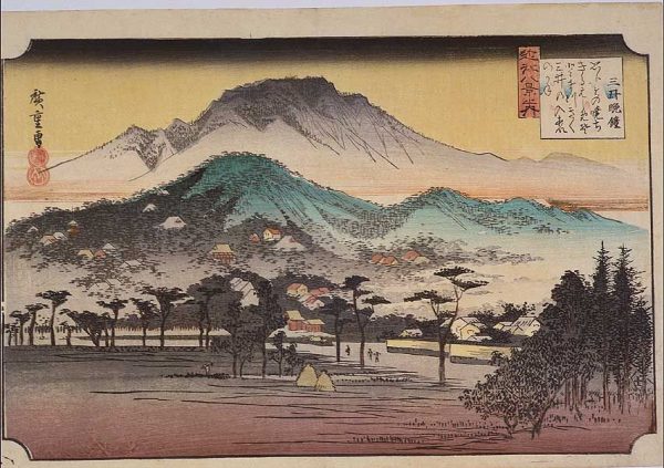Evening Bell at Mii Temple by Ando Hiroshige