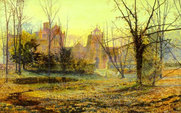 Evening, Knostrop Old Hall by John Atkinson Grimshaw
