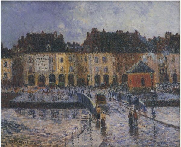 Fish Market at the Port of Dieppe by Gustave Loiseau