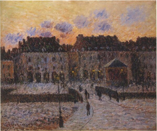 Fish Market at the Port of Dieppe II by Gustave Loiseau