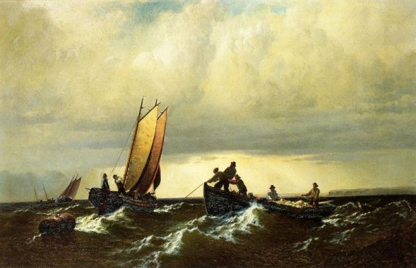 Fishing Boats on the Bay of Fundy b by William Bradford