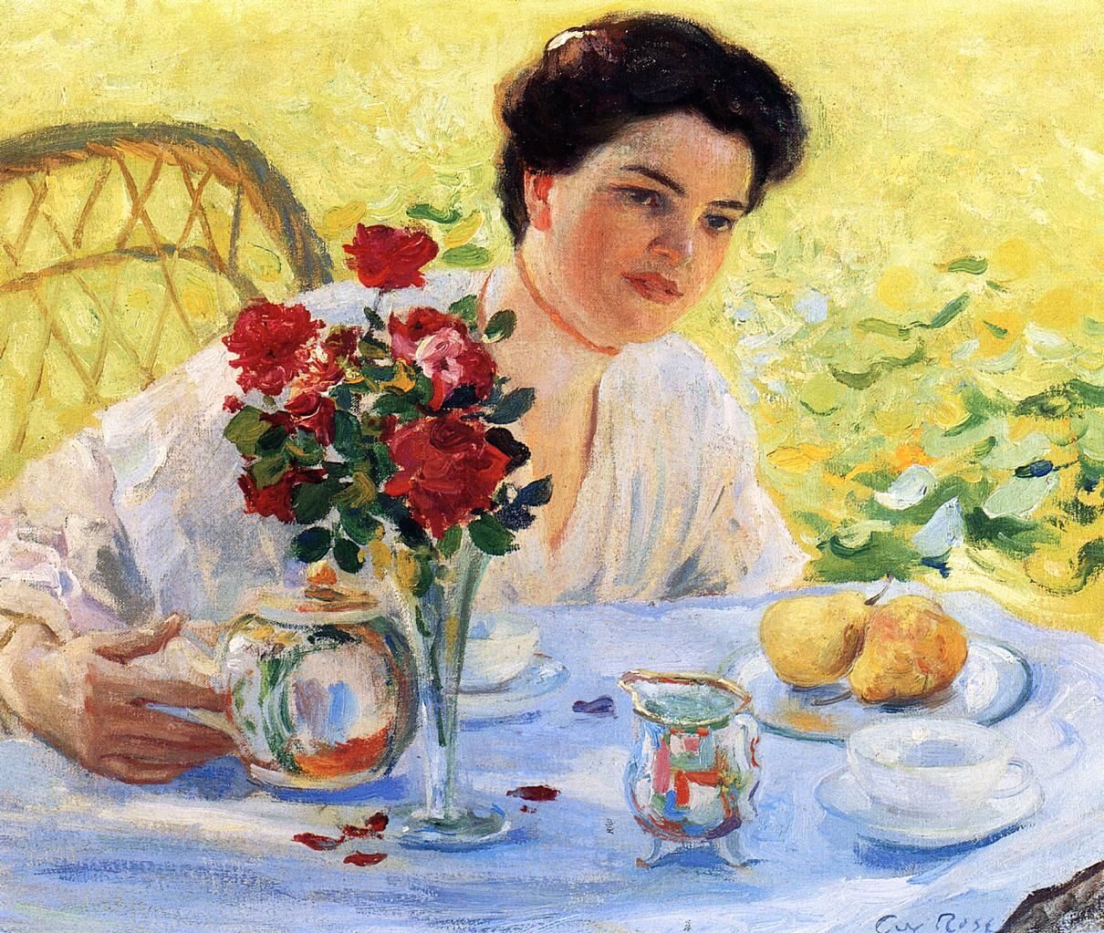 Five O'Clock by Guy Rose