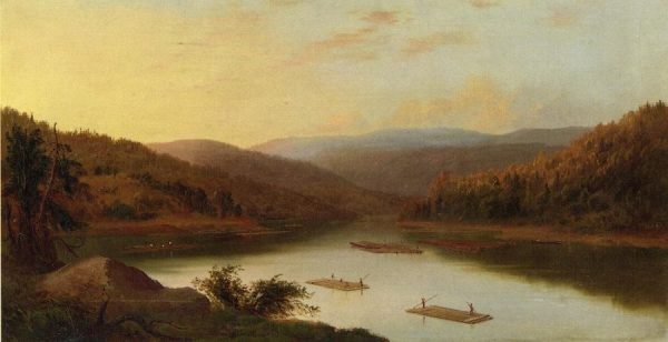 Flatboat Men by Robert Scott Duncanson
