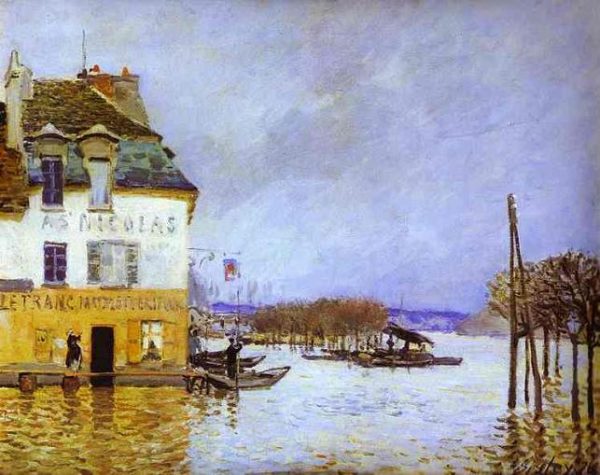 Flood at Port-Marly by Alfred Sisley