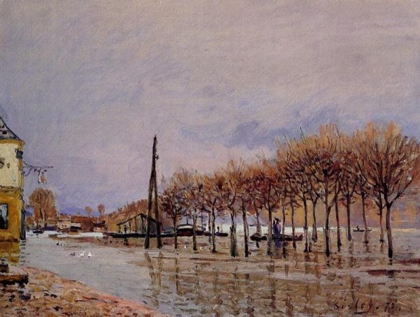 Flood at Port-Marly II by Alfred Sisley