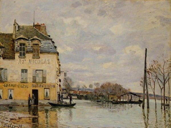 Flood at Port-Marly III by Alfred Sisley