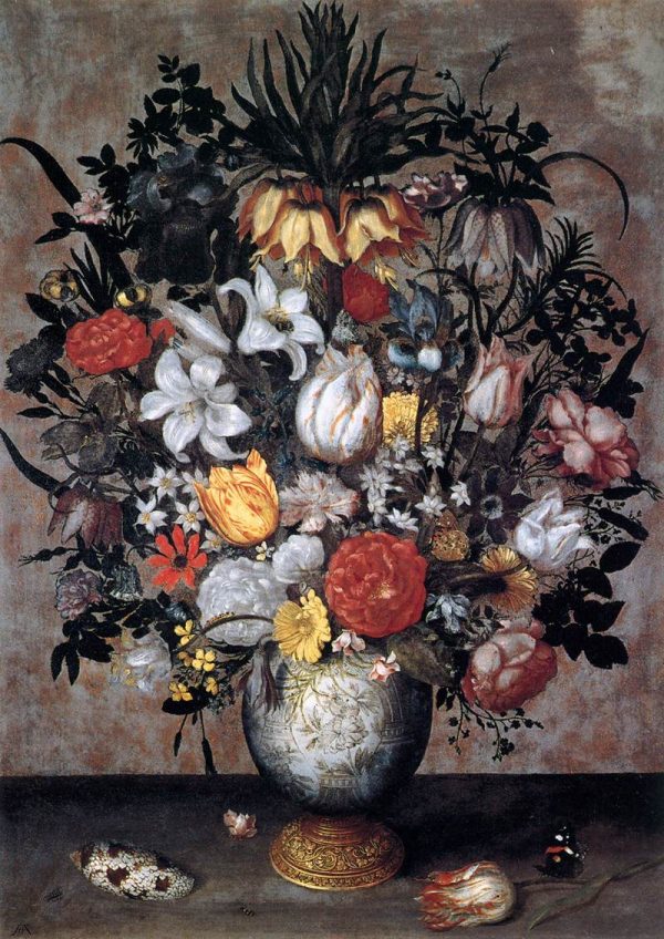 Flowers in a Chinese Vase by Vladimir Borovikovsky