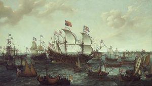 The Arrival of the Elector Palatine at Flushing by Adam Willaerts - hand-painted oil reproduction