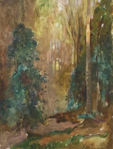Forest Glade by Benjamin Haughton - hand-painted oil reproduction