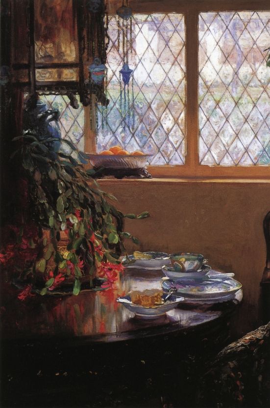 From the Dining Room Window by Guy Rose