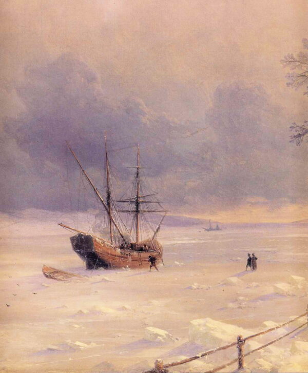 Frozen Bosphorus Under Snow by Ivan Aivazovsky