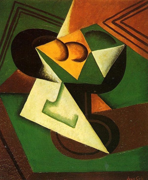 Fruit Bowl and Fruit by Juan Gris