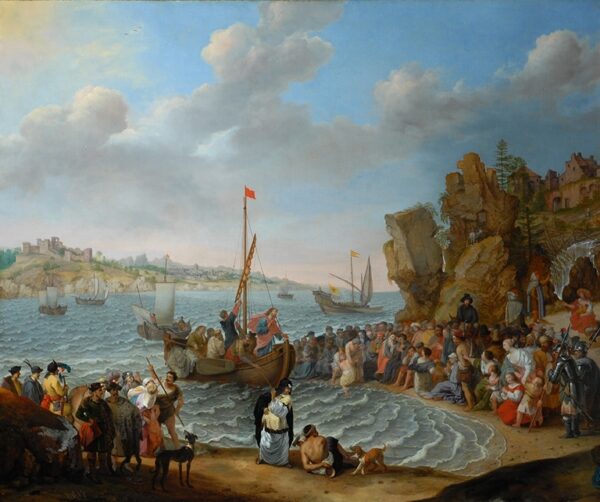 Christ Preaching from a Ship on the Sea of Galilee by Adam Willaerts