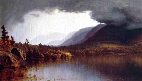 A Coming Storm on Lake George by Sanford Robinson Gifford