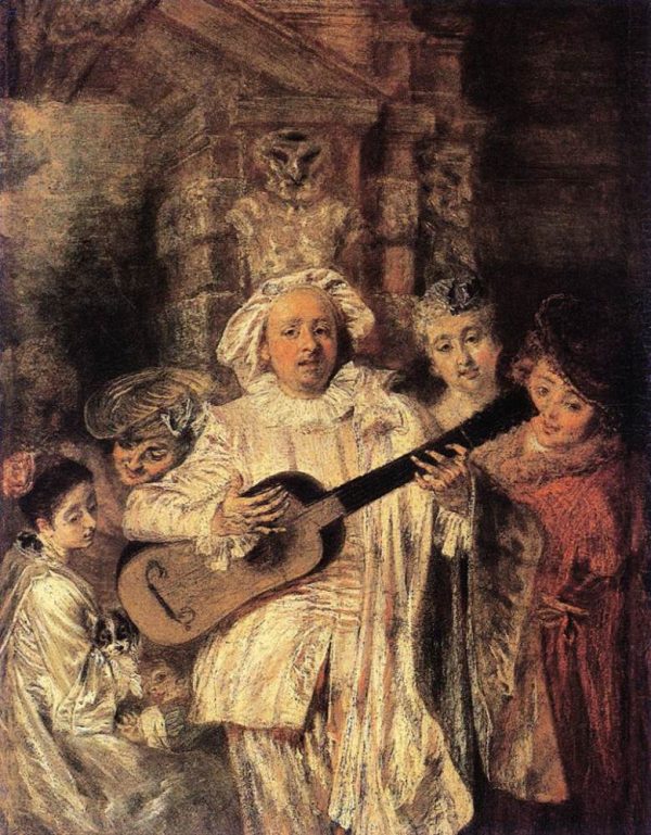 Gilles and his Family by Antoine Watteau