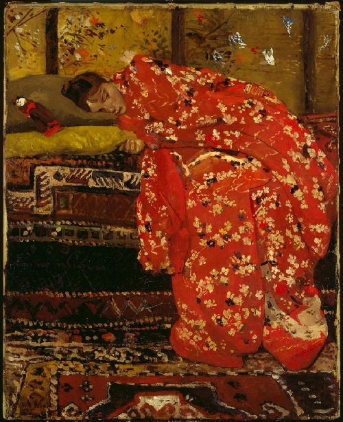 Girl in Red Kimono by George Hendrik Breitner