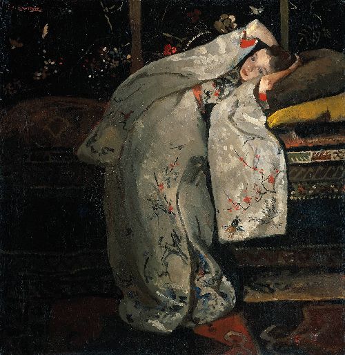 Girl in a White Kimono by George Hendrik Breitner