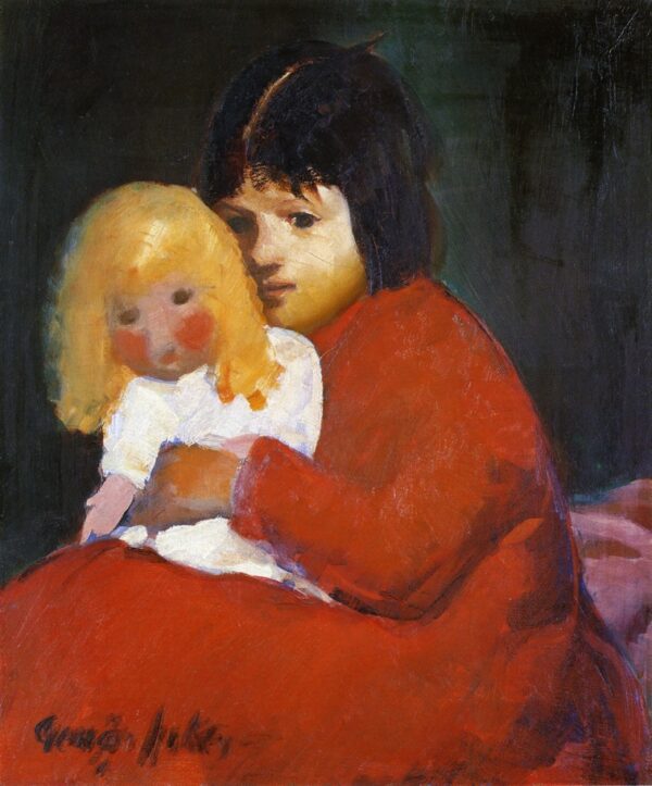 Girl with Doll by George Luks