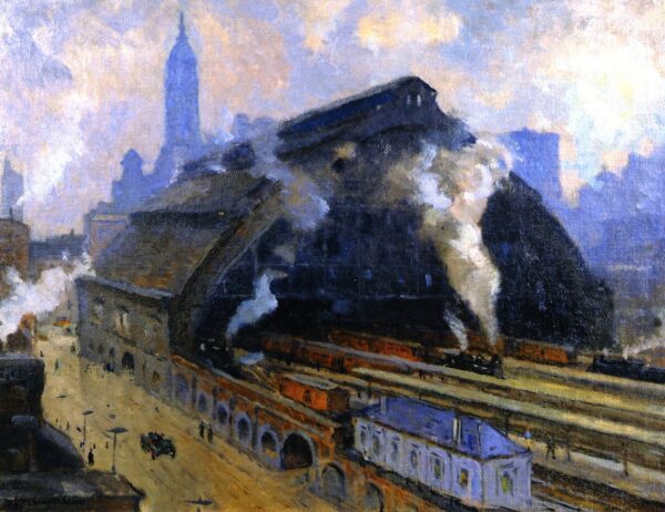 Glass Train Shed Broad Street Station Philadelphia by Colin Campbell Cooper