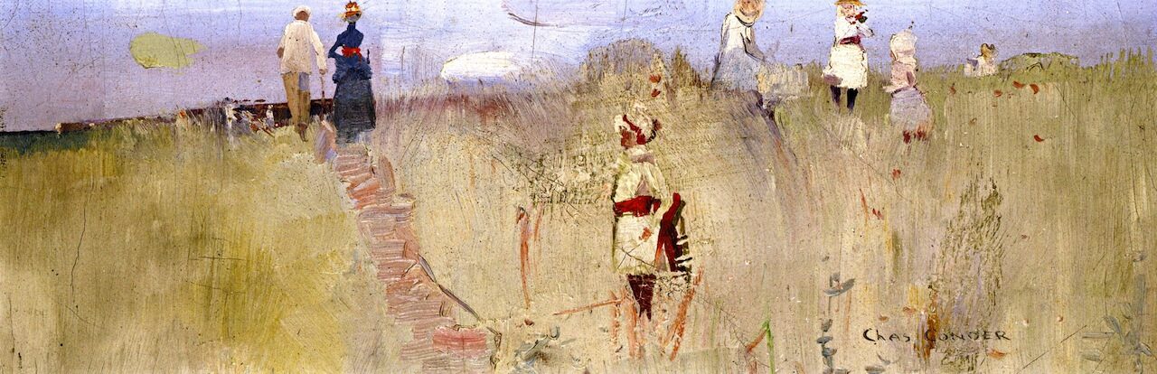 Golden Grass Scene by Charles Conder