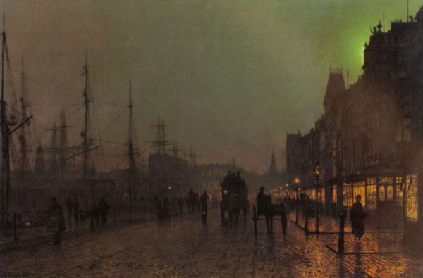 Gourock, Near The Clyde Shipping Docks by John Atkinson Grimshaw