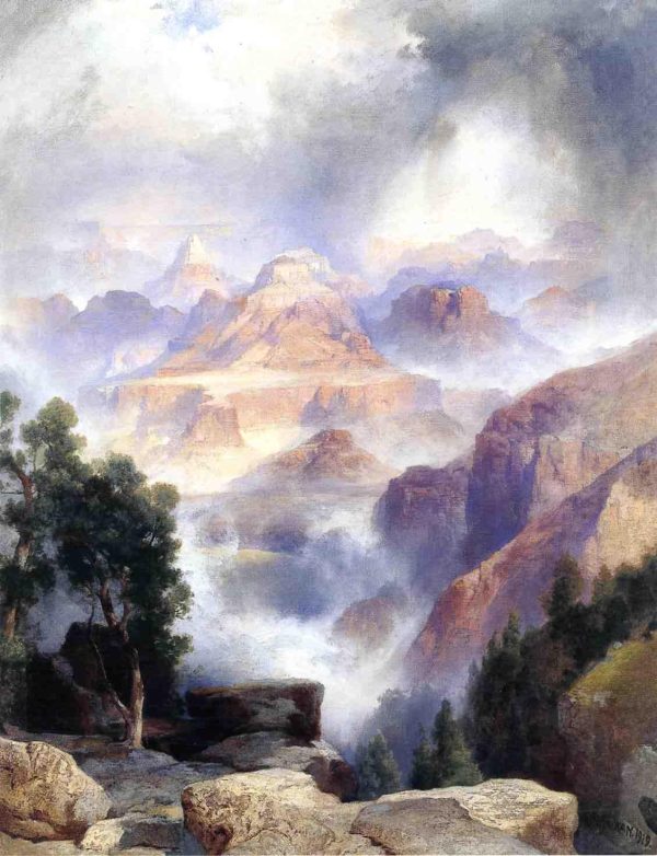 A Showrey Day Grand Canyon by Thomas Moran