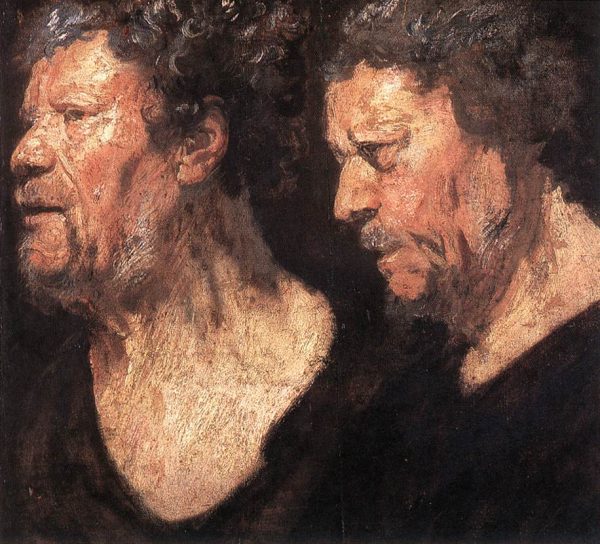 Studies of the Head of Abraham Grapheus by Jacob Jordaens