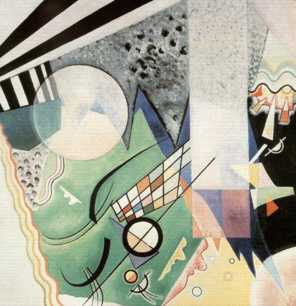 Green composition by Wassily Kandinsky
