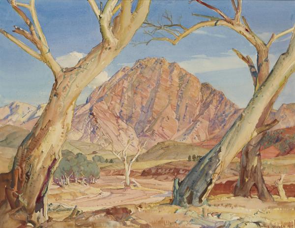 Guardian of the Brachina Gorge by Hans Heysen
