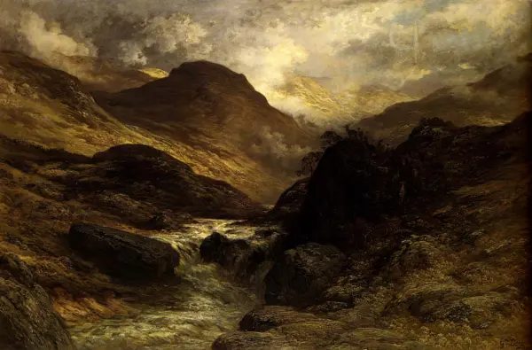 Gorge In The Mountains by Gustav Dore