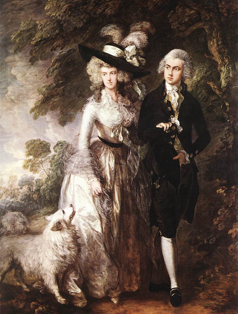 Mr. and Mrs. William Hallett by Gainsborough - hand-painted oil reproduction