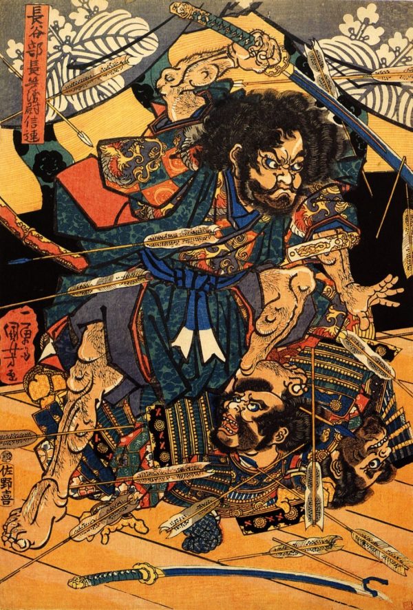 Hasebe Nobutsura by Utagawa Kuniyoshi