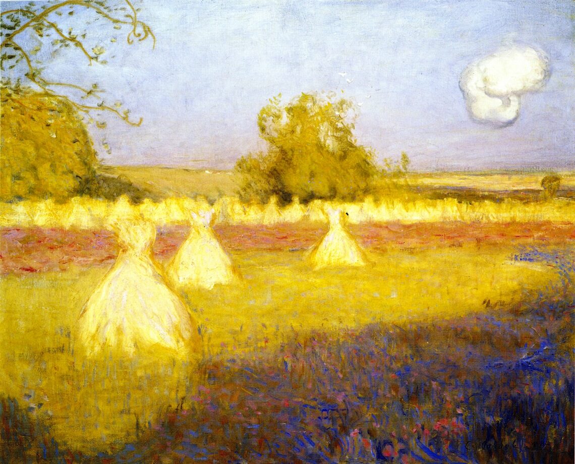Hayfield France by Charles Conder
