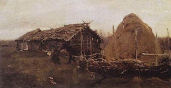 Haystack by Valentin Alexandrovich Serov