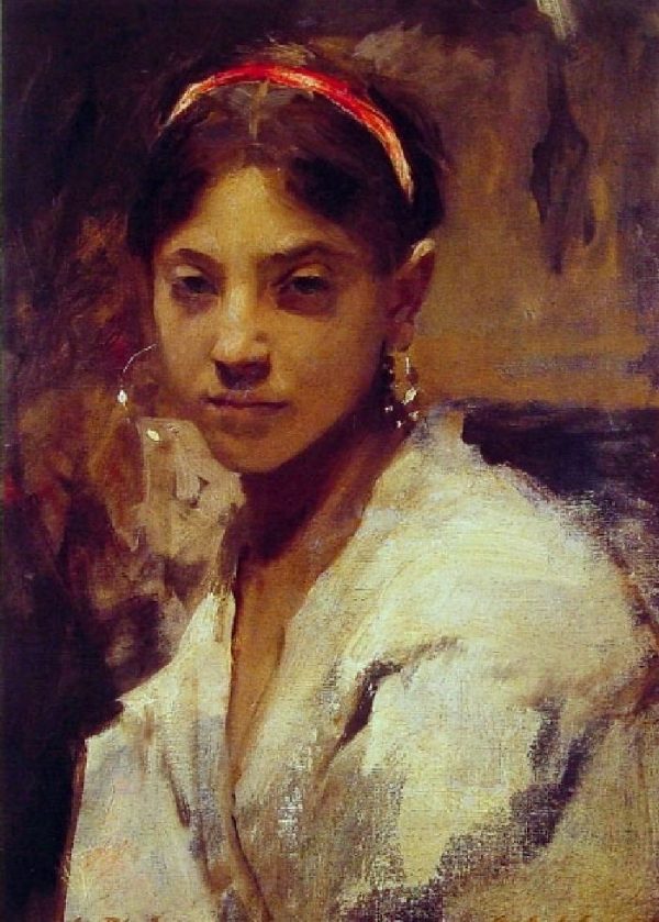 Head of a Capri Girl by John Singer Sargent