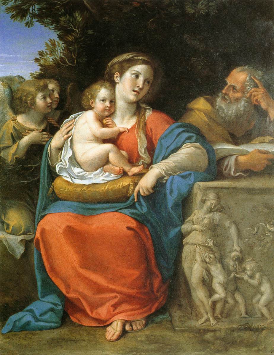 Holy Family with Angels