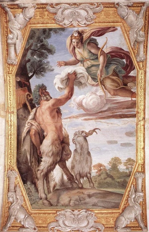 Homage to Diana by Annibale Carracci