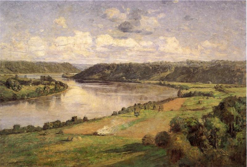 The Ohio River from the College Campus, Honover by Theodore Clement Steele