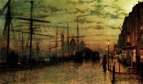 Humber Docks, Hull by John Atkinson Grimshaw