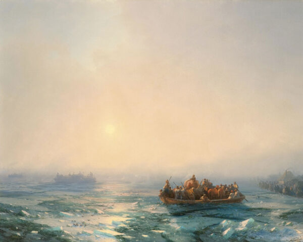 Ice in the Dnepr by Ivan Aivazovsky