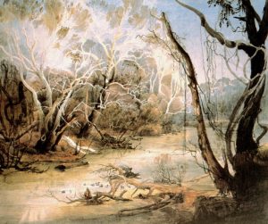The Fox River Near New Harmony In Indiana by Karl Bodmer - hand-painted oil reproduction