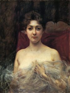 In The Boudoir by Julius LeBlanc Stewart - hand-painted oil reproduction