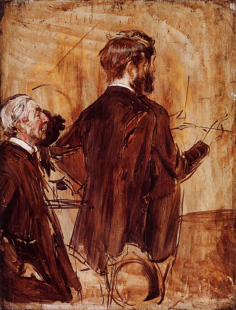 In The Studio by Giovanni Boldini