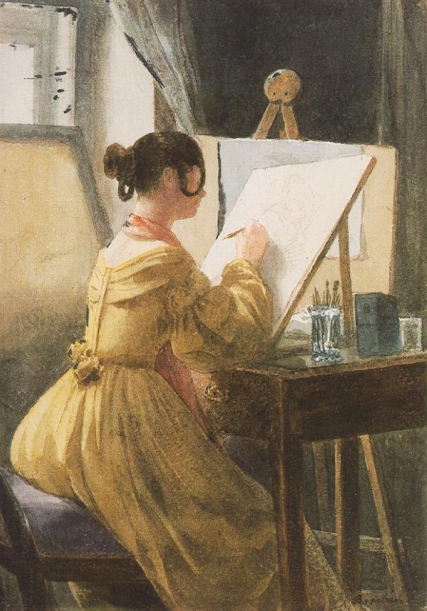 In the Atelier by Miklos Barabas