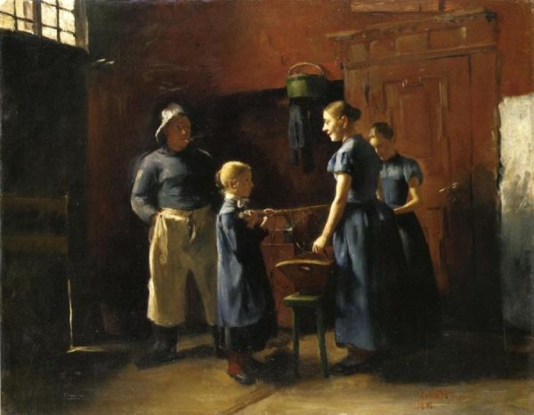 In the Fisherman's House by Lovis Corinth